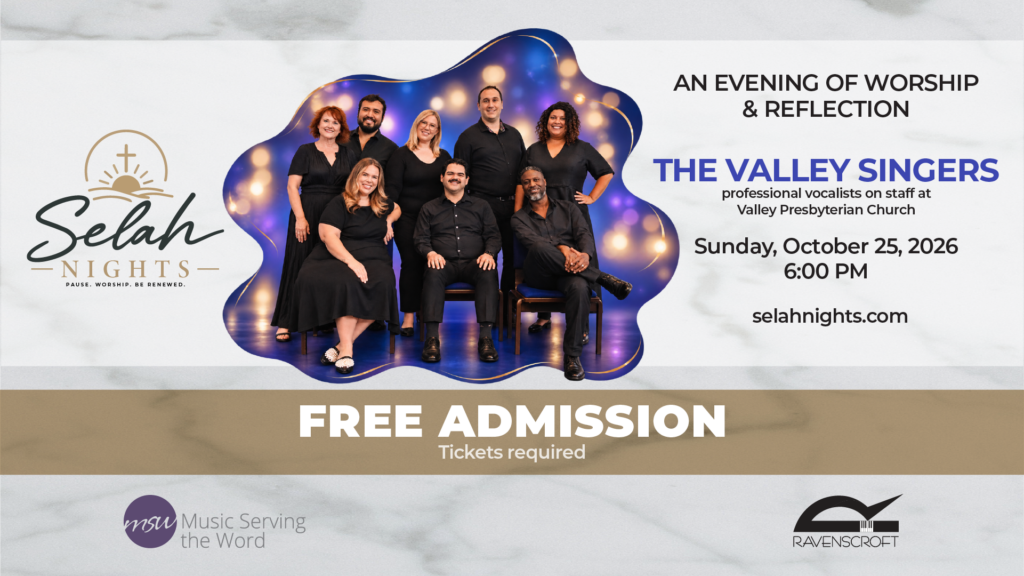 Join us for an evening of southern gospel hymns and worship, beautifully led by The Valley Singers. at Ravenscroft in Phoenix, AZ